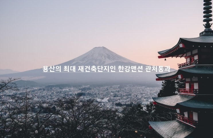 용산 이촌동 한강맨션, 관리처분통과!