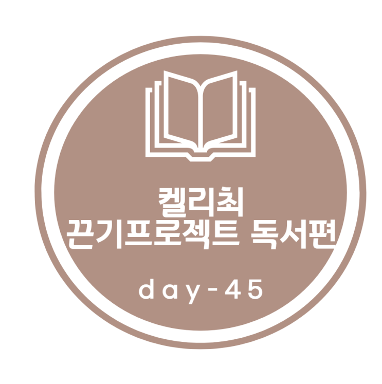 켈리최 끈기프로젝트_ 독서편 45day