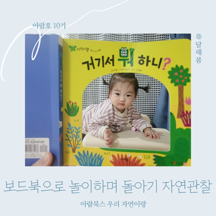  돌아기 자연관찰은 조작북으로 놀이하며 아람북스 보드북으로