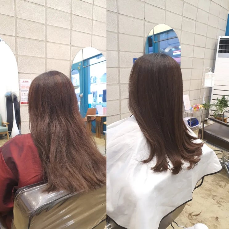 샵루다 성복동 미용실 손상 머리결복구 대박이예요