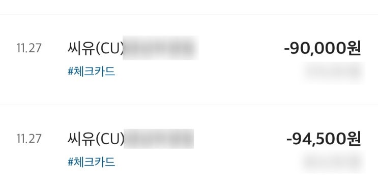  체크 카드 부정 사용 신고(신고 후 수사 진행 중)+수사종결