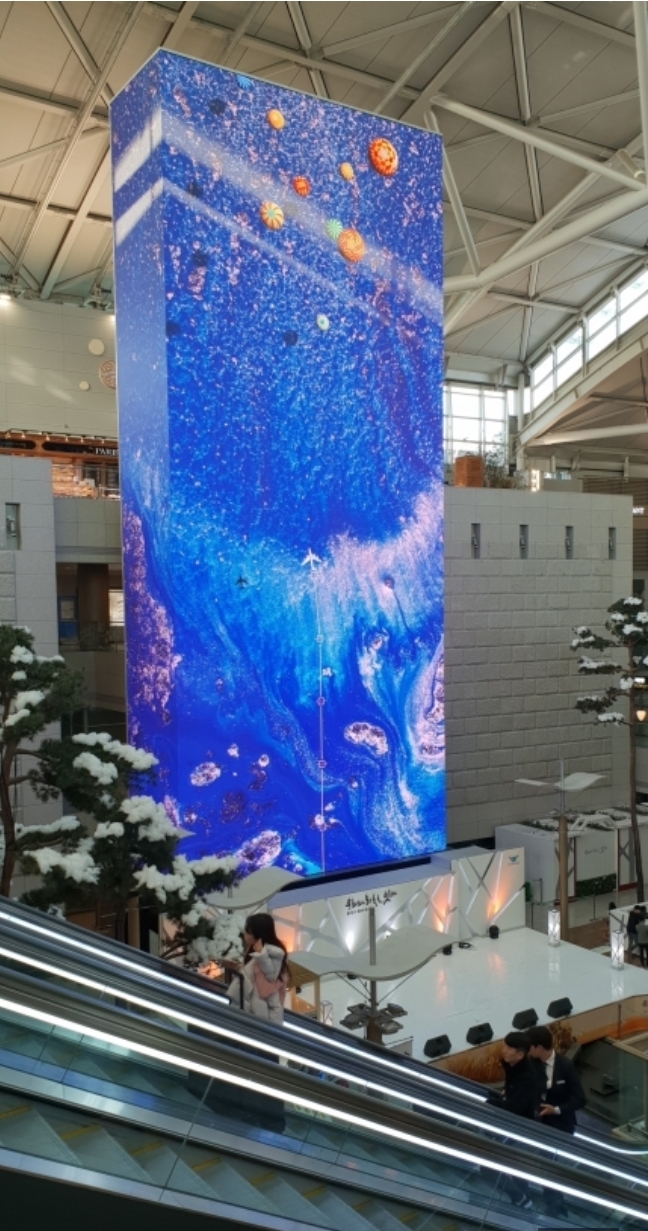  인천공항 광고 비용 라이트박스 led 동영상 전광판 홍보 추천