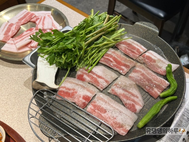  [군자맛집] 노릇-냉동삼겹살과 미나리의 만남,넌 감동이야.