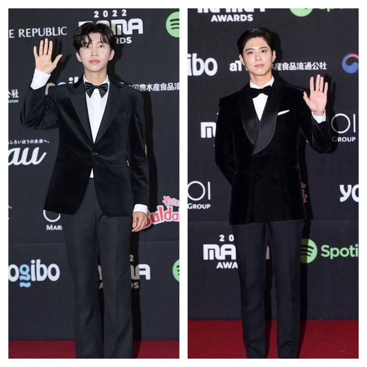  임영웅&박보검 -2022 마마어워즈 제대로 남자 셋업 수트핏 패션 보여줘