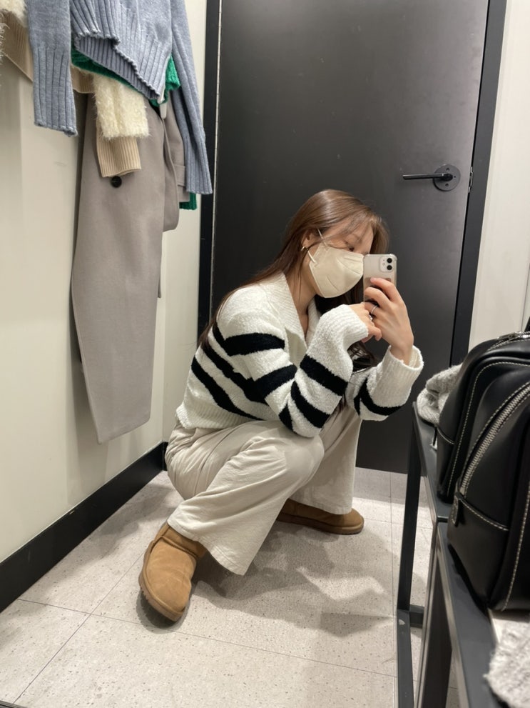  미쏘(MIXXO) 아이쇼핑 | 풀오버 크롭 니트 데일리룩 니트 입어보기! (5만 원대 니트 추천)