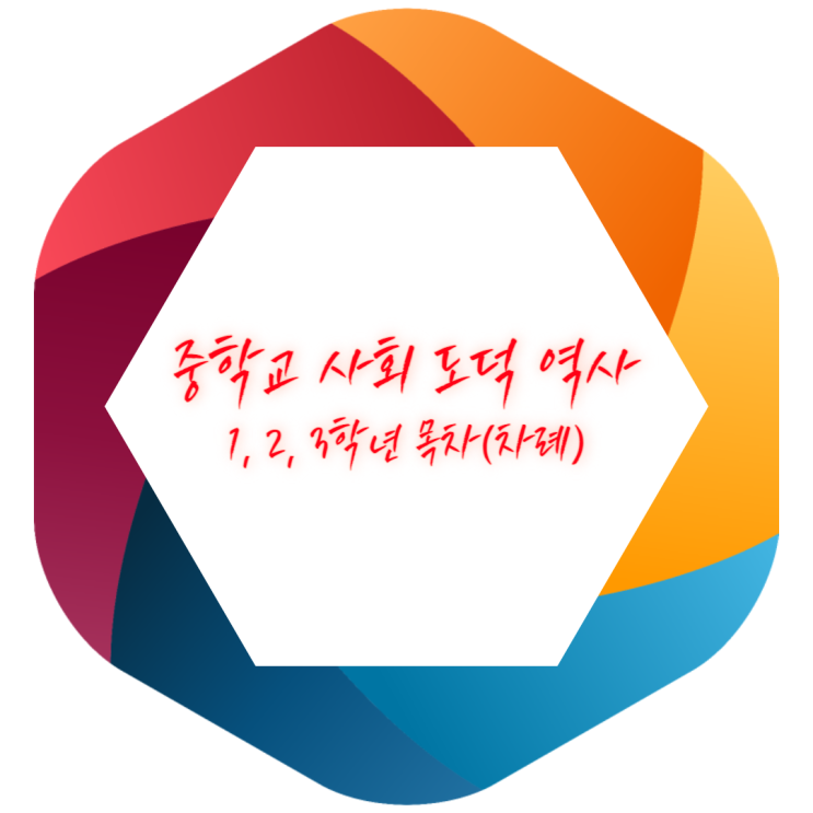 중학교 사회, 도덕, 역사 검정교과서 종류 - 1, 2, 3학년 목차(차례) 살펴보기