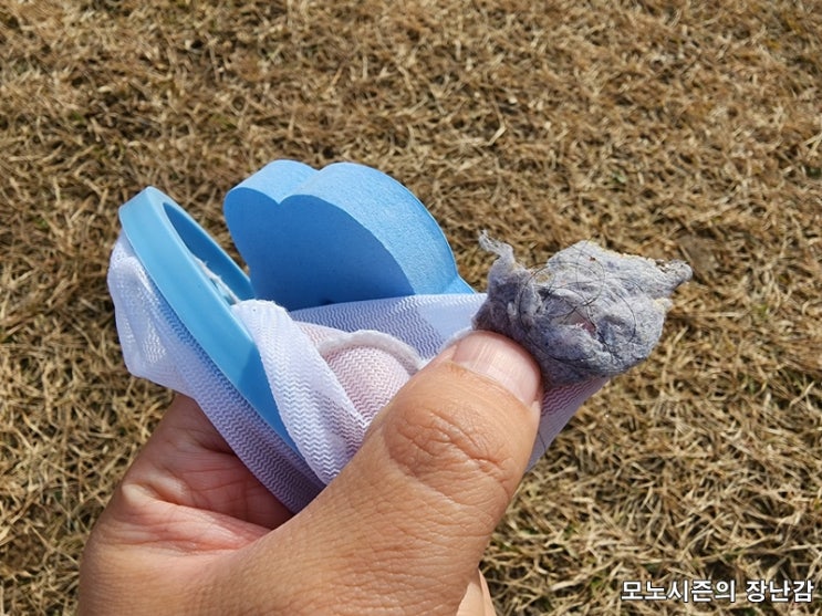  의외로 효과 좋아 놀란 통돌이 세탁기용 리버그린 플라워 세탁 거름망