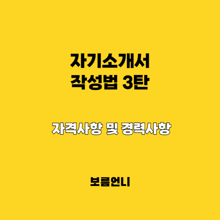  경력기술서 최종 정리