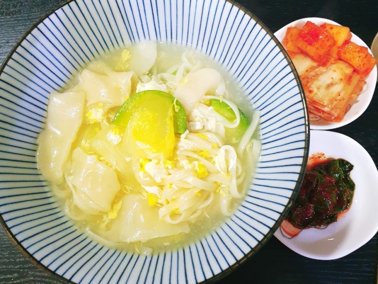 시판용 제품으로 초간단 칼제비(칼국수 수제비) 만들기