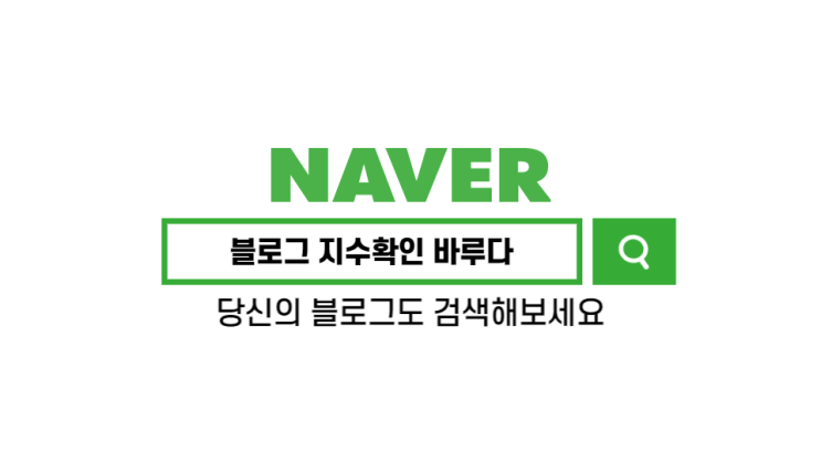  블로그 지수확인 바루다 오랜만에 확인한 나의 지수는 몇?