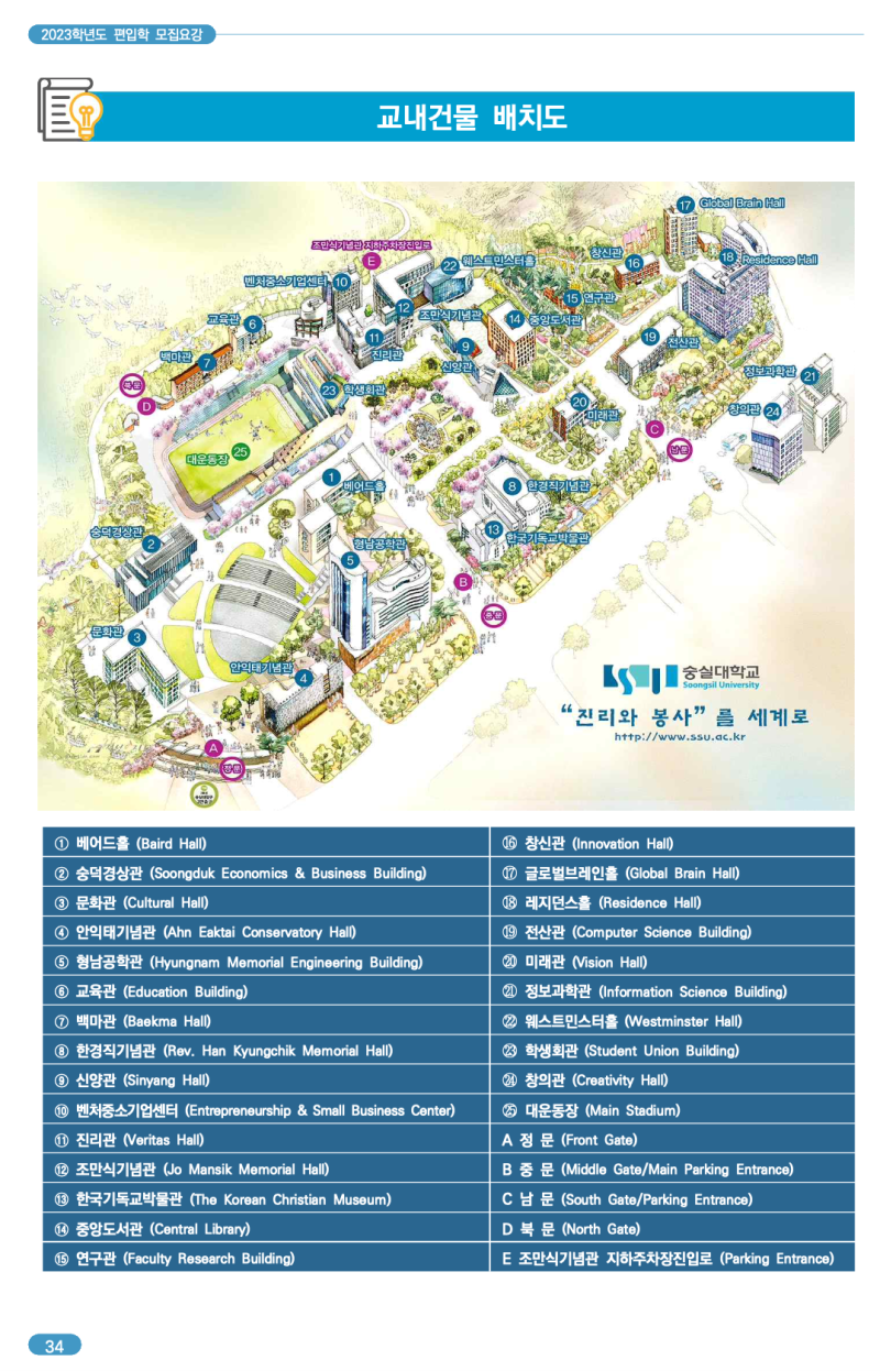 숭실대 편입요강 2023 알아봐요! [숭실대학교 편입 모집 요강] : 네이버 블로그
