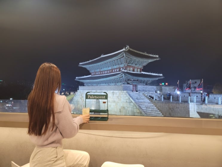  [행궁동 카페] 수원화성 장안문이 보이는 '팔레센트' 루프탑 데이트 후기