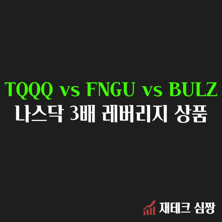  TQQQ vs FNGU vs BULZ(나스닥 3배 레버리지, 레버리지 투자 리스크)