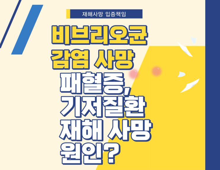 비브리오패혈증 사망, 간질환 등 기저질환있는자 상해사망? 질병사망?