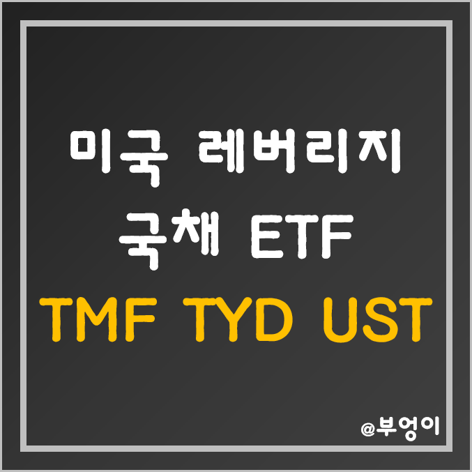 미국 레버리지 국고채 ETF - TMF, TYD, UST 주가 (채권 및 국채 투자 방법)