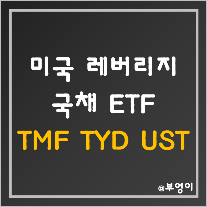 미국 레버리지 국고채 ETF - TMF, TYD, UST 주가 (채권 및 국채 투자 방법) 미국 레버리지 국고채 ETF - TMF, TYD, UST 주가 (채권 및 국채 투자 방법)