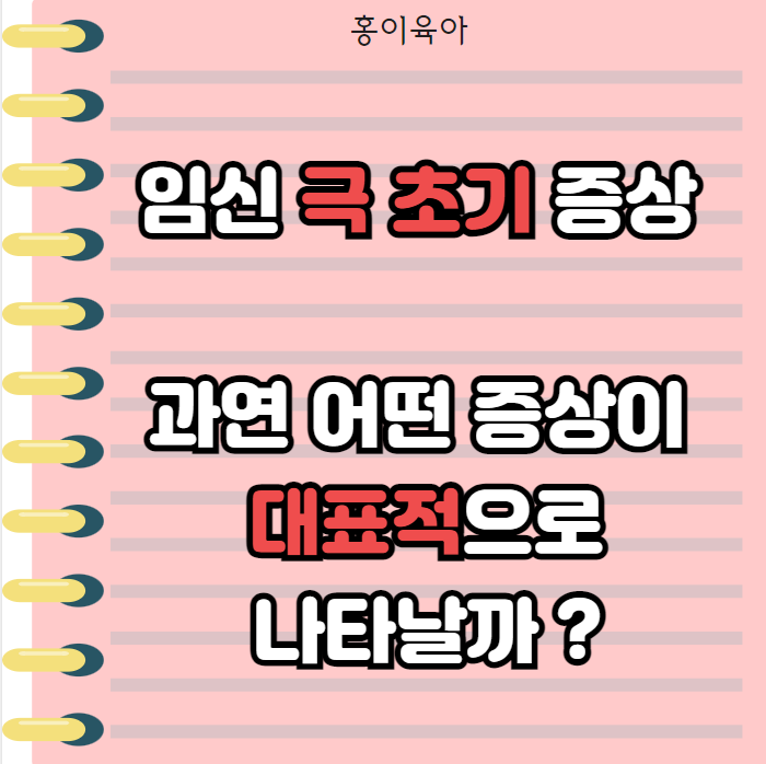  임신 극초기 증상 10가지 , 대표적 증상으로는 ?