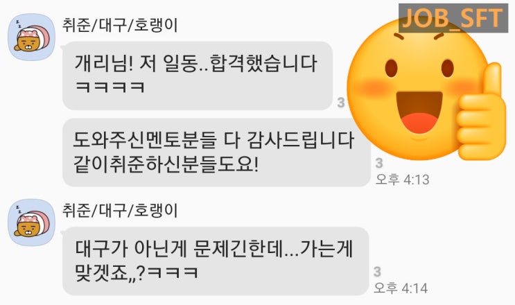  JOB_SFT 무료 단톡방 일동제약 최종 합격 후기