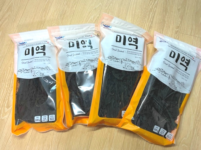  산모미역 바다좋은 완도미역 들깨미역국 비건 레시피