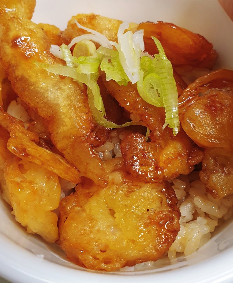  텐동 소스 활용 에비텐동 만드는 법 + 맛이 부드러운 이유!