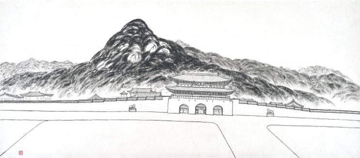 건축가 김석환의 독특한 필치로 그려낸 ‘불암산과 서울의 산’