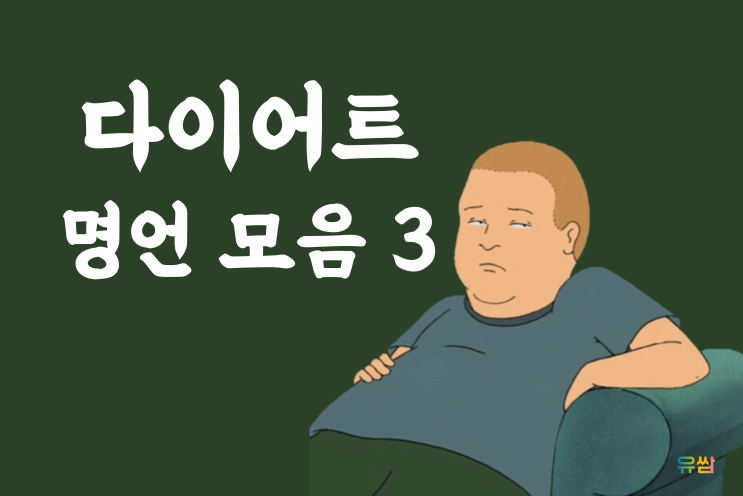  웃긴 다이어트 명언 3 - 달면 삼키고 써도 삼키고 다이어트 실패