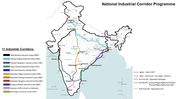 (인디샘 컨설팅) 인도의 국가 산업 회랑 계획(National Industrial Corridor Programme)개요 (인디샘 컨설팅) 인도의 국가 산업 회랑 계획(National Industrial Corridor Programme)개요