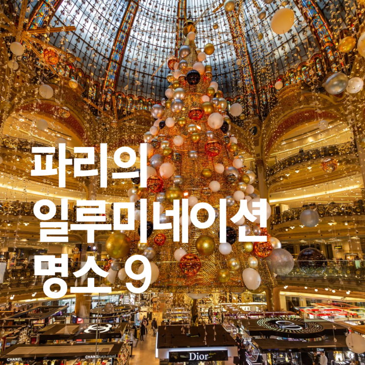  [프랑스 파리] 크리스마스 일루미네이션 빛 장식 명소 9(기간/시간/위치)