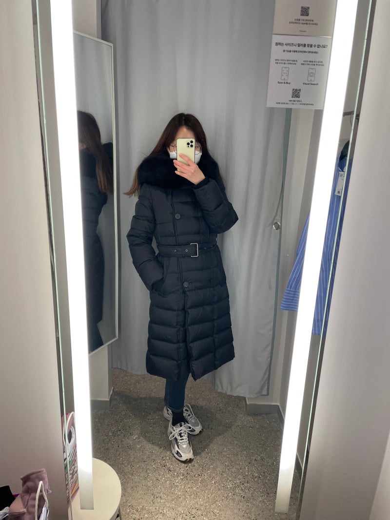 보브 구스다운 롱패딩 : 가격, 사이즈, 착용샷