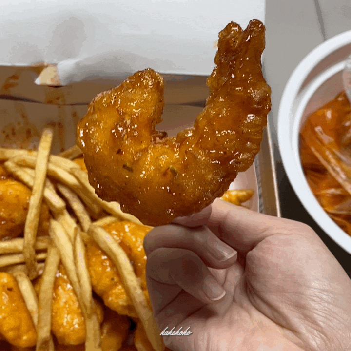 신림 닭강정 : 아저씨 강정 ( 오동통한 새우강정 / 신원시장 맛집 )