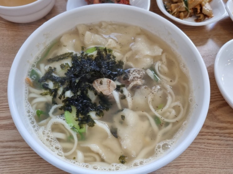  상봉역 수제비 칼국수 맛집 <푸지미>  칼수제비/제육덮밥