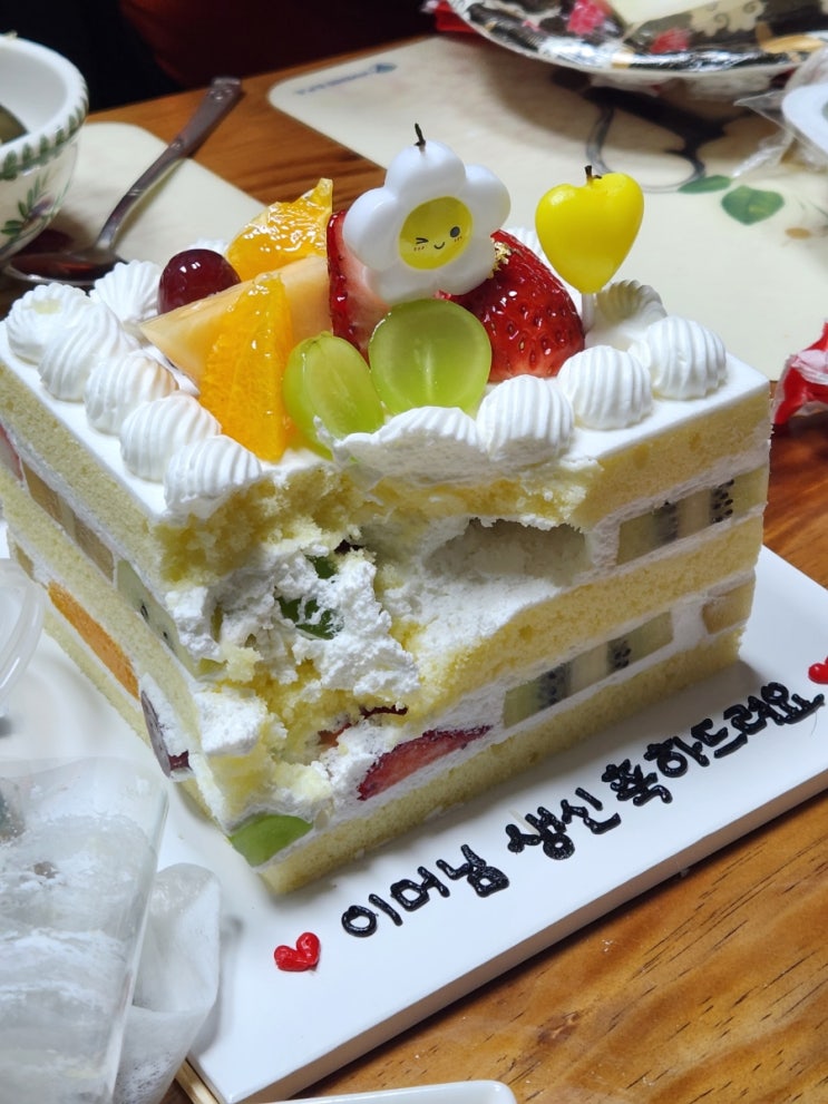  부산 전포 오블리비아테 케이크 추천, 후르츠스퀘어케이크 후기