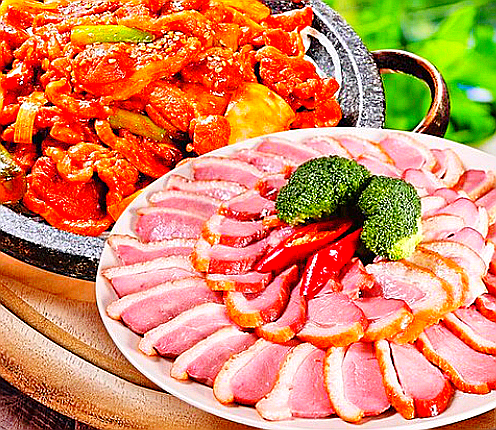  목우촌 허브갈릭 훈제오리 슬라이스