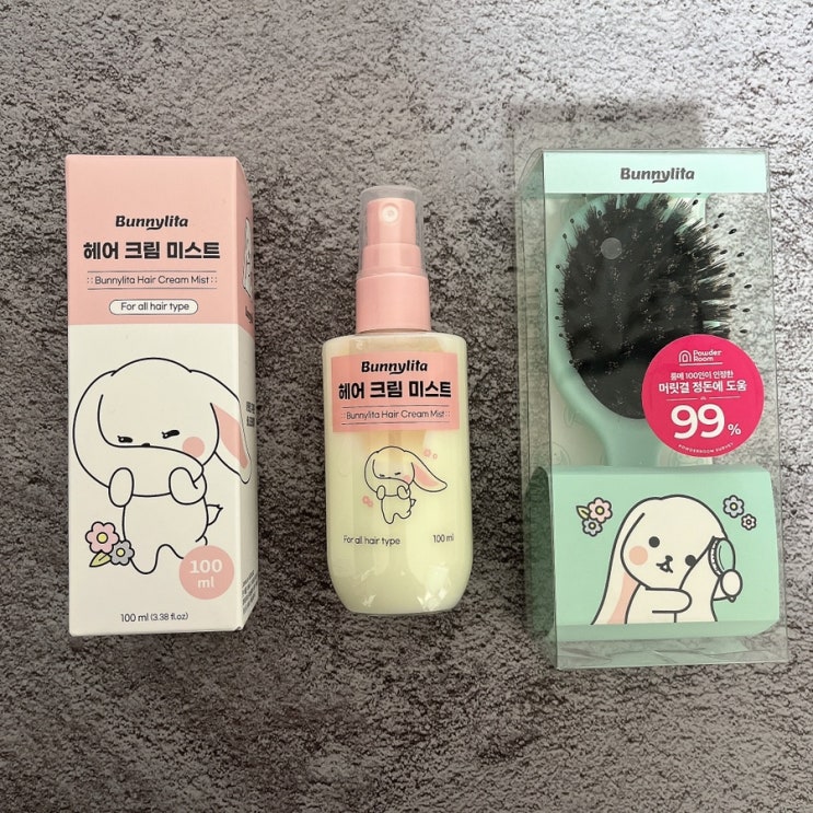  극손상헤어팩엔 버니리타 헤어미스트 후기
