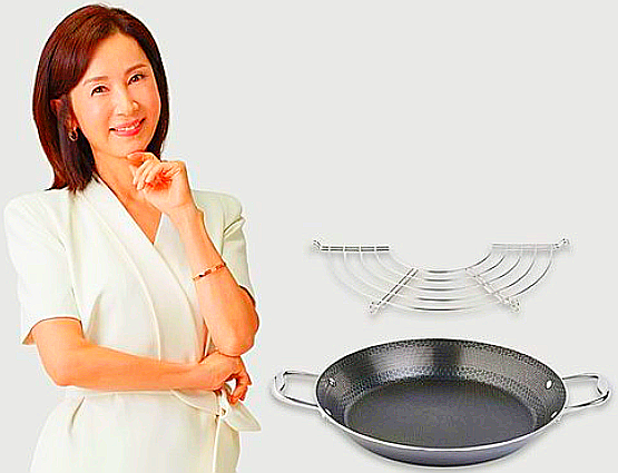  전인화 쿡셀 블랙큐브 더블코팅 파에야팬