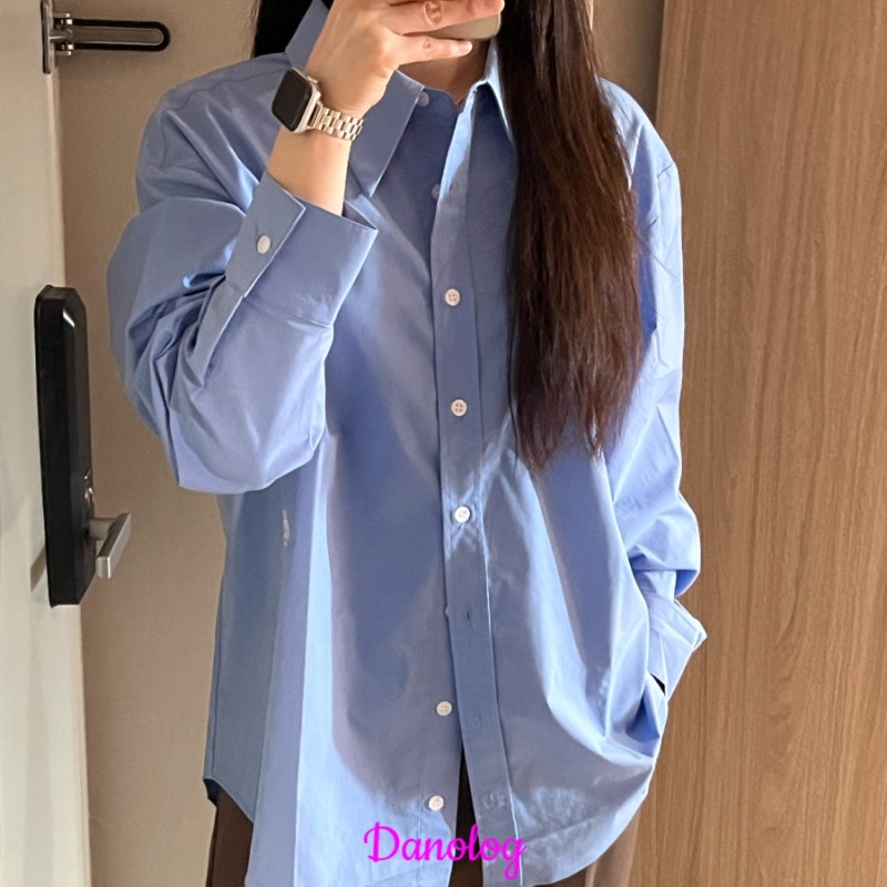 [시티브리즈 링클프리베이직셔츠]블랙프라이데이 할인가로 구매한 블루셔츠✨