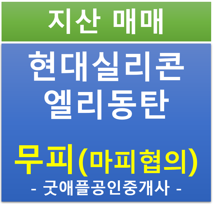 동탄 테크노 밸리, 현대 실리콘 앨리 동탄 지식산업센터 무피,마피 전매·매매