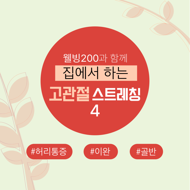  집에서 하는 고관절 스트레칭 4