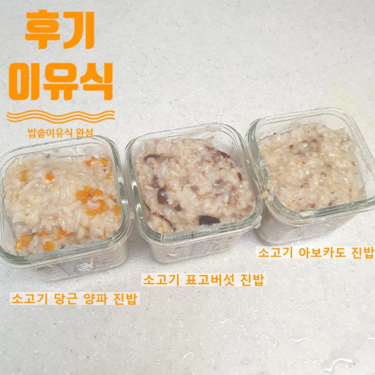  12월 첫 주간일기 아침 일찍 후기밥솥이유식 만들었어요.