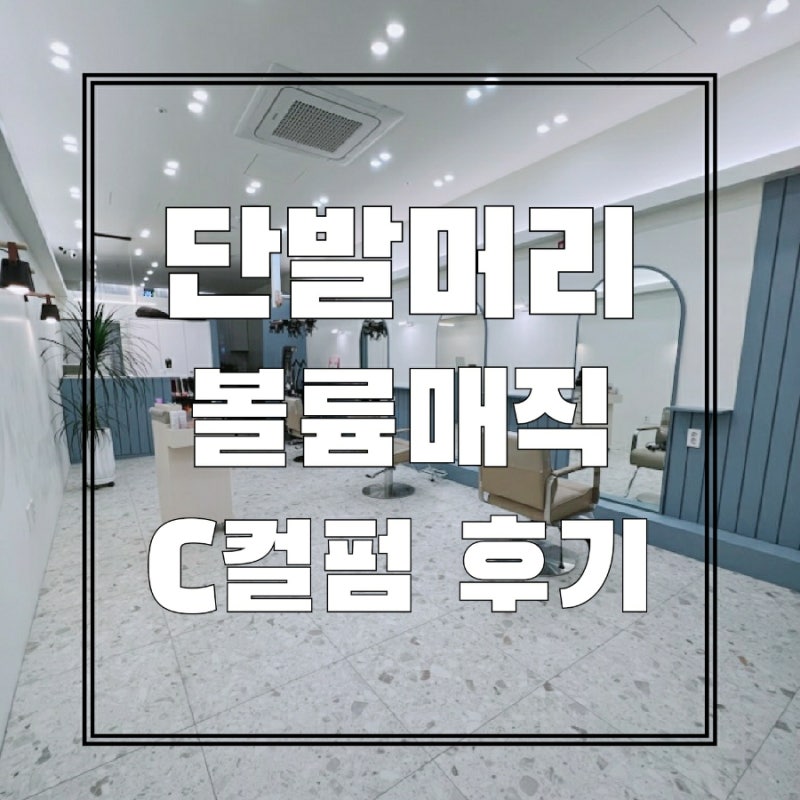 [하남미사 미용실 유메르헤어]단발머리 볼륨매직 & C컬펌 후기 :::: 단발 드라이손질법