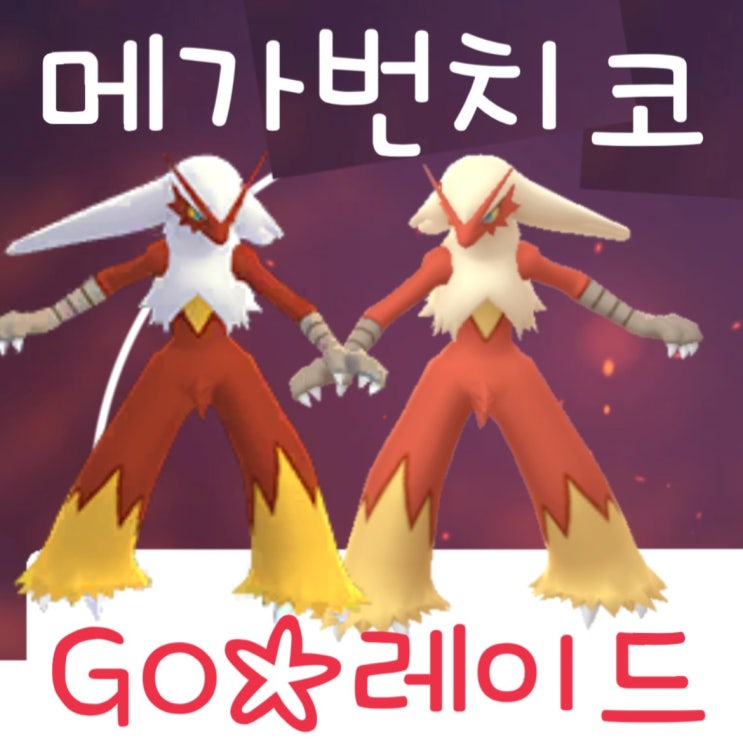 포켓몬고 레이드 메가 번치코 약점 이로치 졸업스킬 메가진화 cp