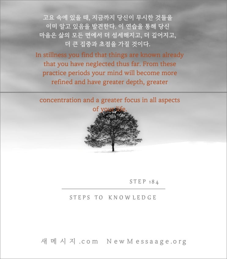 제 184 계단: 나의 물음들은 내가 이전에 인식한 것보다 더 크다 My questions are greater than I had realized before. 제 184 계단: 나의 물음들은 내가 이전에 인식한 것보다 더 크다 My questions are greater than I had realized before.