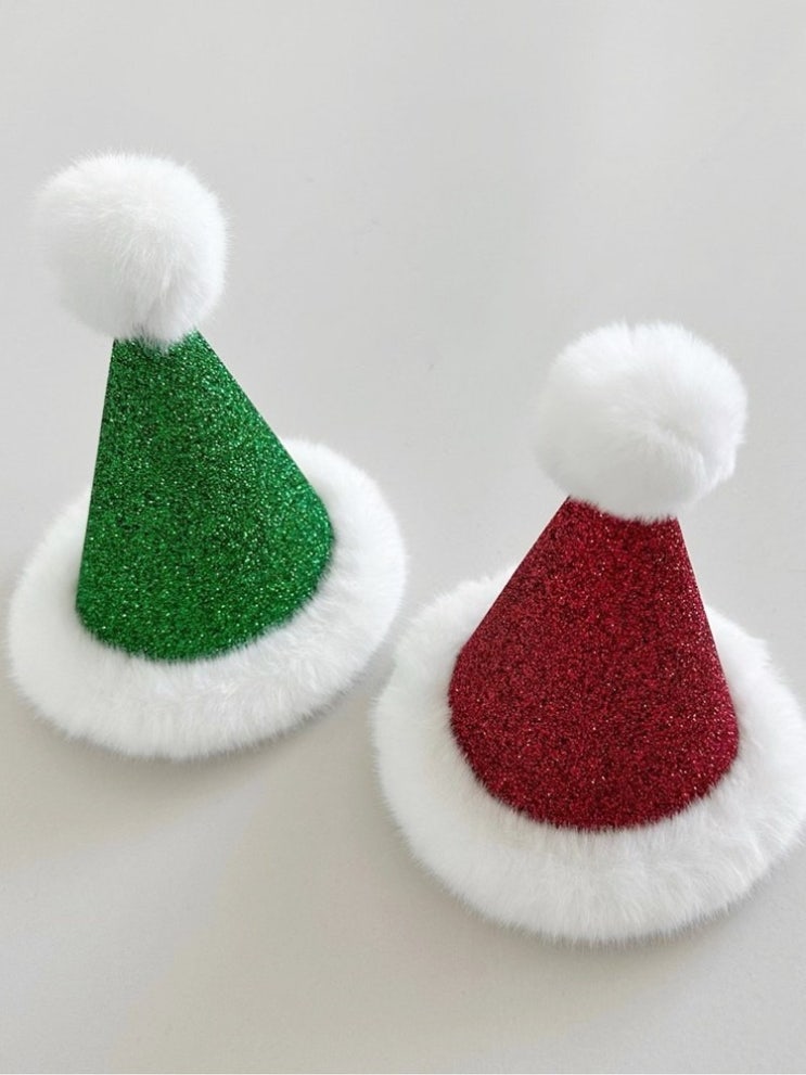 [당일발송] 산타 퍼 모자 크리스마스 꼬깔모자 파티용품 추천