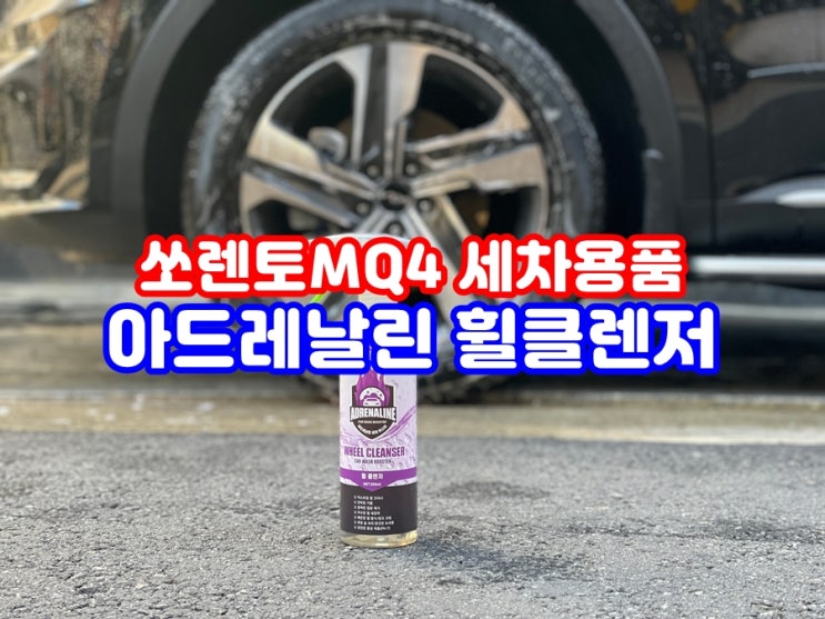  쏘렌토MQ4 세차용품 아드레날린 휠세정제 철분제거제 추천