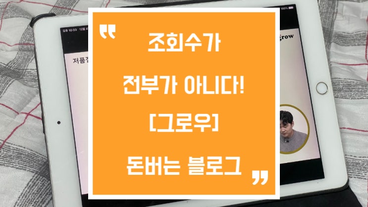  수익형블로그, 그로우에서 공부해봤어요