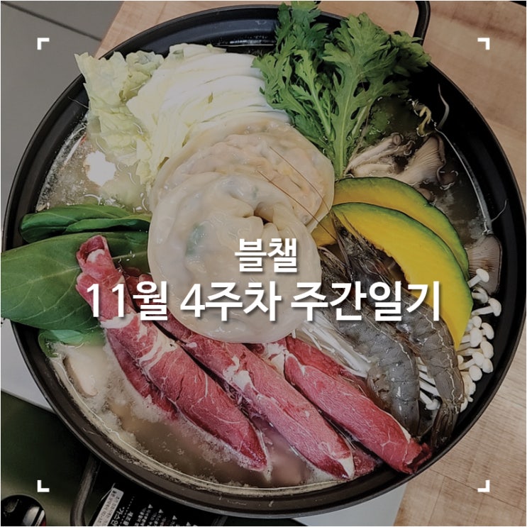 [블챌]맛집 탐방하다 지나간 11월 4주 차 주간 일기