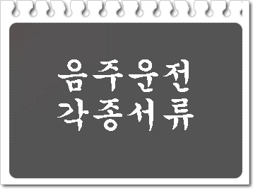  단순 음주운전 사고 물피 인피 구제 반성문 탄원서 근절서약서 등 민원서류 전문
