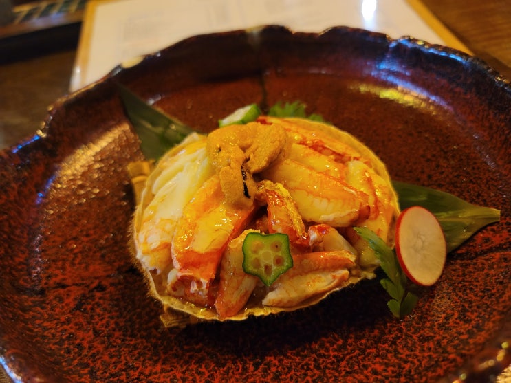  연희동 맛집 이자카야 카덴 털게찜, 대삼치와라야끼 내돈내산