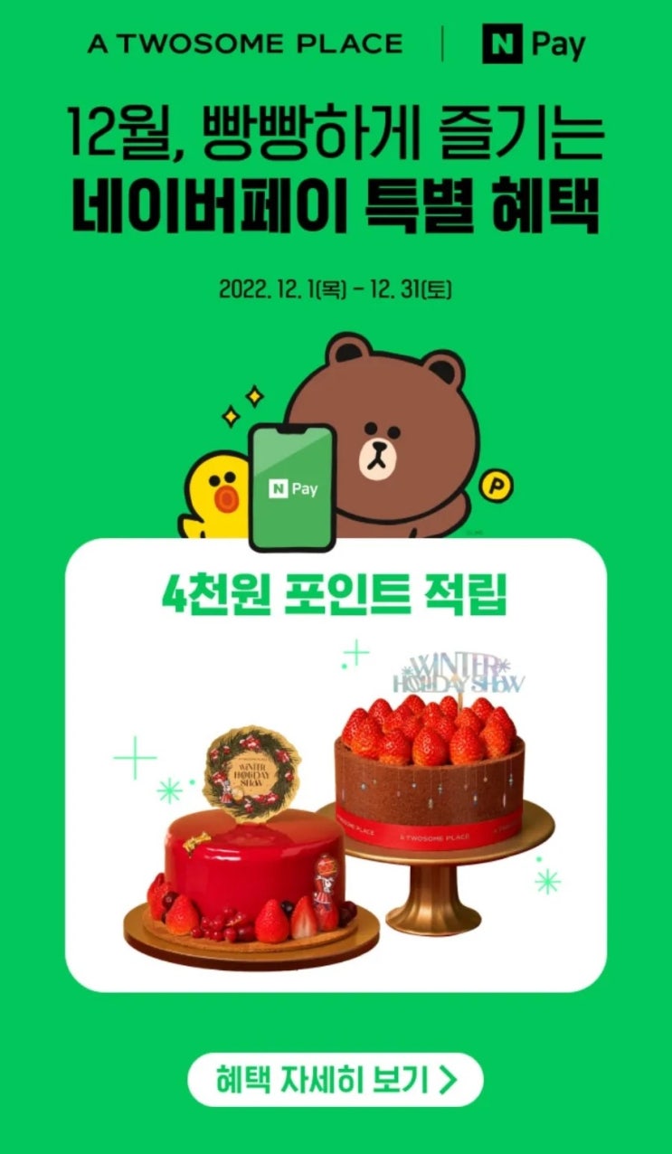 12월 네이버 페이 특별 케이크 추천 현장결제 혜택 12월 네이버 페이 특별 케이크 추천 현장결제 혜택