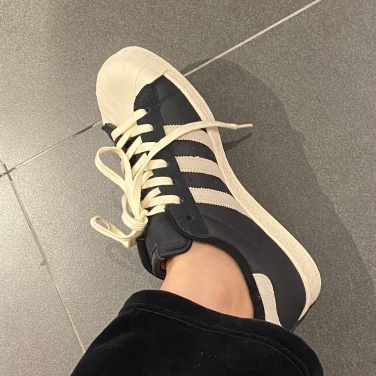  아디다스 슈퍼스타 82 블랙 (GY3428) 리뷰
